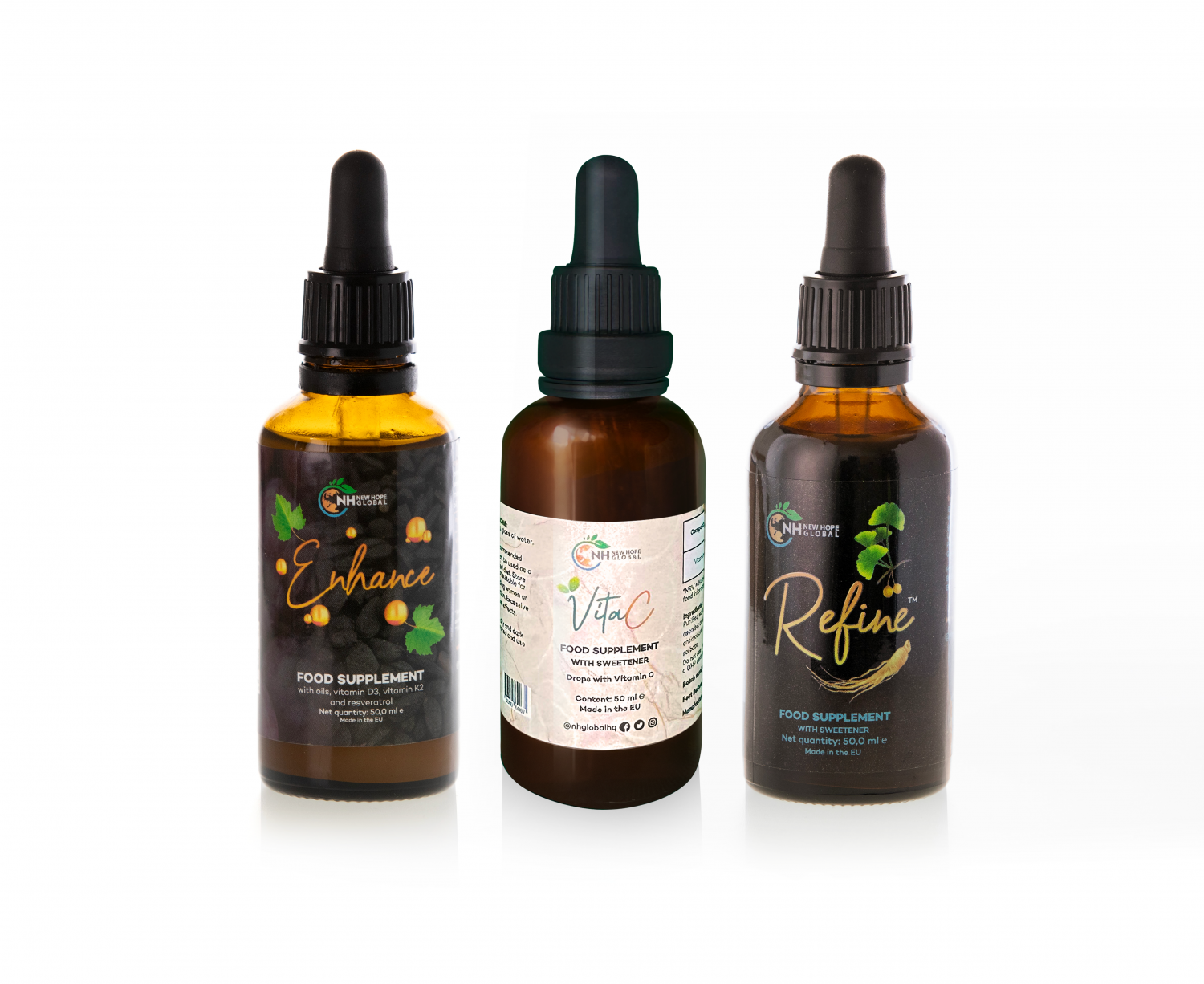 TRIO PACK - 1x REFINE + 1x ENHANCE + 1x VITAC